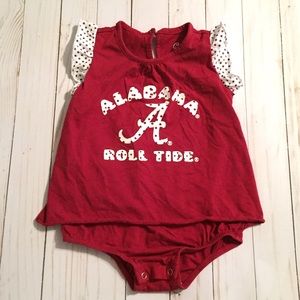 Alabama Crimson Tide Baby Girl Onesie Romper Red